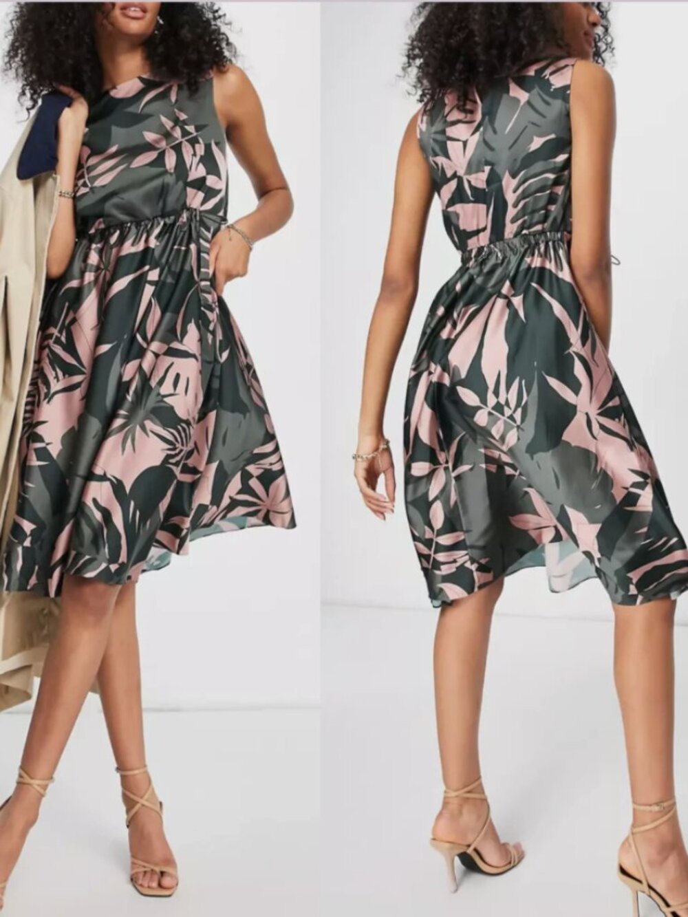 Ted Baker London Dagny Palm Leaf Print Dress